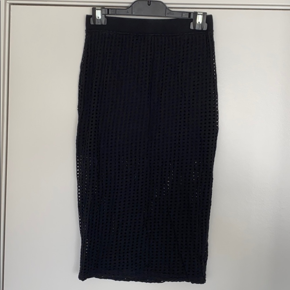 Fabletics sheer midi skirt